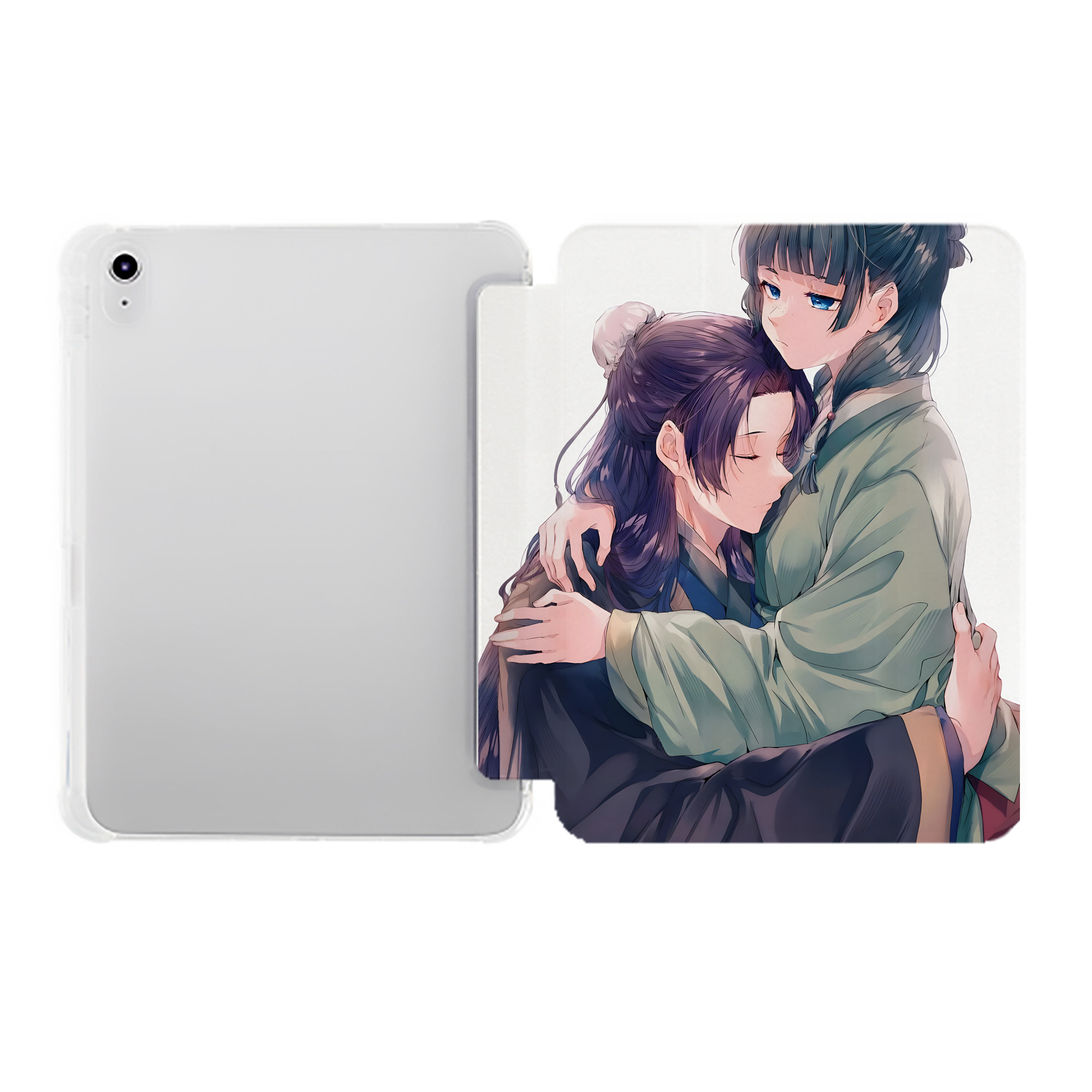 （画像用） 薬屋のひとりごと The Apothecary Diaries IPad ケース ペン収納付き 三つ折りスタンド PUレザー×シリコン 対応機種9.5/10.5/10.9インチ